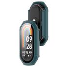 For Xiaomi Mi Band 8 ENKAY Hat-Prince Full Coverage PC Frame + Tempered Glass Film Watch Case(Green) - 3