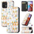 For For Motorola Moto X40 CaseNeo Colorful Magnetic Leather Phone Case(Rhombus) - 1