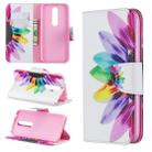 Colored Drawing Pattern Horizontal Flip Leather Case for Nokia 4.2,with Holder & Card Slots & Wallet(Sunflower) - 1