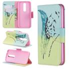 Colored Drawing Pattern Horizontal Flip Leather Case for Nokia 4.2,with Holder & Card Slots & Wallet(Feather Bird) - 1