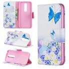 Colored Drawing Pattern Horizontal Flip Leather Case for Nokia 4.2,with Holder & Card Slots & Wallet(Butterfly Love) - 1