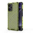 For Xiaomi Poco F5 Shockproof Honeycomb Phone Case(Green) - 1