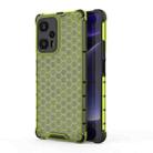For Xiaomi Poco F5 Pro Shockproof Honeycomb Phone Case(Green) - 1