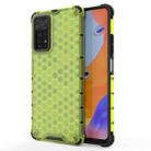 For Xiaomi Redmi Note 12 Pro 4G / Note 11 Pro 4G Global  Shockproof Honeycomb Phone Case(Green) - 1