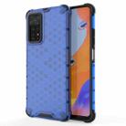 For Xiaomi Redmi Note 12 Pro 4G / Note 11 Pro 4G Global Shockproof Honeycomb Phone Case(Blue) - 1