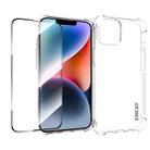 For iPhone 14 ENKAY Hat-Prince Transparent TPU Shockproof Phone Case with Glass Film - 1