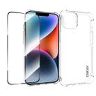 For iPhone 14 Plus ENKAY Hat-Prince Transparent TPU Shockproof Phone Case with Glass Film - 1