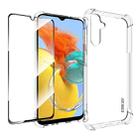 For Samsung Galaxy M14 5G ENKAY Hat-Prince Transparent TPU Shockproof Phone Case with Glass Film - 1
