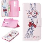 Colored Drawing Pattern Horizontal Flip Leather Case for Nokia 7.1,with Holder & Card Slots & Wallet(Deer) - 1