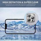 For iPhone 12 Pro Max ENKAY Blink Diamond Camera Aluminium Alloy Tempered Glass Film(Black) - 5