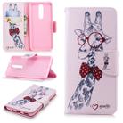 Colored Drawing Pattern Horizontal Flip Leather Case for Nokia 5.1,with Holder & Card Slots & Wallet(Deer) - 1