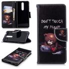 Colored Drawing Pattern Horizontal Flip Leather Case for Nokia 5.1,with Holder & Card Slots & Wallet(Bear) - 1