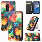 For Nokia C3 CaseNeo Colorful Magnetic Leather Phone Case(Colorful Cloud) - 1