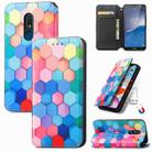 For Nokia C3 CaseNeo Colorful Magnetic Leather Phone Case(Colorful Cube) - 1