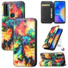 For TCL 20 SE CaseNeo Colorful Magnetic Leather Phone Case(Colorful Cloud) - 1