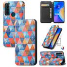 For TCL 20 SE CaseNeo Colorful Magnetic Leather Phone Case(Rhombus Mandala) - 1