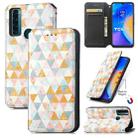 For TCL 20 SE CaseNeo Colorful Magnetic Leather Phone Case(Rhombus) - 1