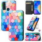For TCL 20 SE CaseNeo Colorful Magnetic Leather Phone Case(Colorful Cube) - 1
