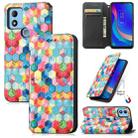 For TCL 305i CaseNeo Colorful Magnetic Leather Phone Case(Magic Space) - 1