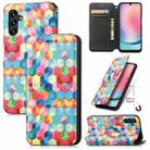 For Samsung Galaxy A24 4G CaseNeo Colorful Magnetic Leather Phone Case(Magic Space) - 1
