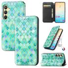 For Samsung Galaxy S24 5G CaseNeo Colorful Magnetic Leather Phone Case(Emerald) - 1