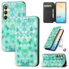 For Samsung Galaxy S24+ 5G CaseNeo Colorful Magnetic Leather Phone Case(Emerald) - 1