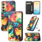 For Samsung Galaxy S24+ 5G CaseNeo Colorful Magnetic Leather Phone Case(Colorful Cloud) - 1