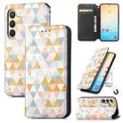 For Samsung Galaxy S24+ 5G CaseNeo Colorful Magnetic Leather Phone Case(Rhombus) - 1