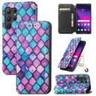 For Samsung Galaxy S24 Ultra 5G CaseNeo Colorful Magnetic Leather Phone Case(Purple Scales) - 1