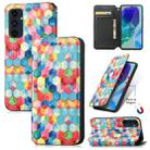 For Samsung Galaxy M55 CaseNeo Colorful Magnetic Leather Phone Case(Magic Space) - 1