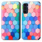 For Samsung Galaxy M55 CaseNeo Colorful Magnetic Leather Phone Case(Colorful Cube) - 2