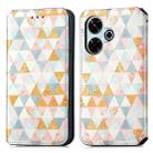 For Redmi 13 4G CaseNeo Colorful Magnetic Leather Phone Case(Rhombus) - 2