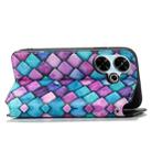 For Redmi 13 4G CaseNeo Colorful Magnetic Leather Phone Case(Purple Scales) - 3