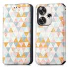 For Redmi Turbo 3 5G CaseNeo Colorful Magnetic Leather Phone Case(Rhombus) - 2