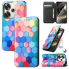 For Redmi Turbo 3 5G CaseNeo Colorful Magnetic Leather Phone Case(Colorful Cube) - 1