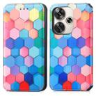 For Redmi Turbo 3 5G CaseNeo Colorful Magnetic Leather Phone Case(Colorful Cube) - 2