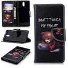 Colored Drawing Pattern Horizontal Flip Leather Case for Nokia 3.1,with Holder & Card Slots & Wallet(Bear) - 1