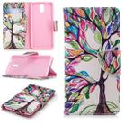 Colored Drawing Pattern Horizontal Flip Leather Case for Nokia 3.1,with Holder & Card Slots & Wallet(Tree of Life) - 1