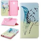 Colored Drawing Pattern Horizontal Flip Leather Case for Nokia2.1,with Holder & Card Slots & Wallet(Feather Bird) - 1