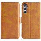 For Samsung Galaxy A54 5G  Dual-side Magnetic Buckle Leather Phone Case(Yellow) - 1