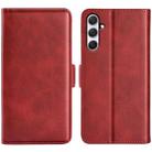 For Samsung Galaxy A54 5G  Dual-side Magnetic Buckle Leather Phone Case(Red) - 1