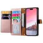 For iPhone 12 mini Love Zipper Lanyard Leather Phone Case(Pink) - 4