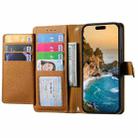 For iPhone 12 mini Love Zipper Lanyard Leather Phone Case(Brown) - 4