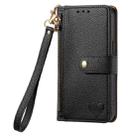 For iPhone 12 mini Love Zipper Lanyard Leather Phone Case(Black) - 2