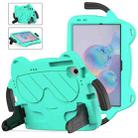 For Samsung Galaxy S6 10.5 2019 Ice Baby EVA Shockproof Hard PC Tablet Case(Mint Green+Black) - 1