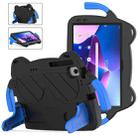 For Lenovo Tab M10 Plus TB-125 2022 Ice Baby EVA Shockproof Hard PC Tablet Case(Black+Blue) - 1