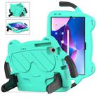 For Lenovo Tab M10 Plus TB-125 2022 Ice Baby EVA Shockproof Hard PC Tablet Case(Mint Green+Black) - 1