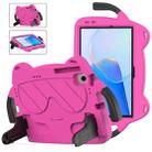 For Huawei Matepad SE 10.4 2023 Ice Baby EVA Shockproof Hard PC Tablet Case(Rose Red+Black) - 1