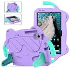 For Nokia T20 10.36 2021 Ice Baby EVA Shockproof Hard PC Tablet Case(Light Purple+Mint Green) - 1