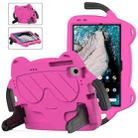 For Nokia T20 10.36 2021 Ice Baby EVA Shockproof Hard PC Tablet Case(Rose Red+Black) - 1